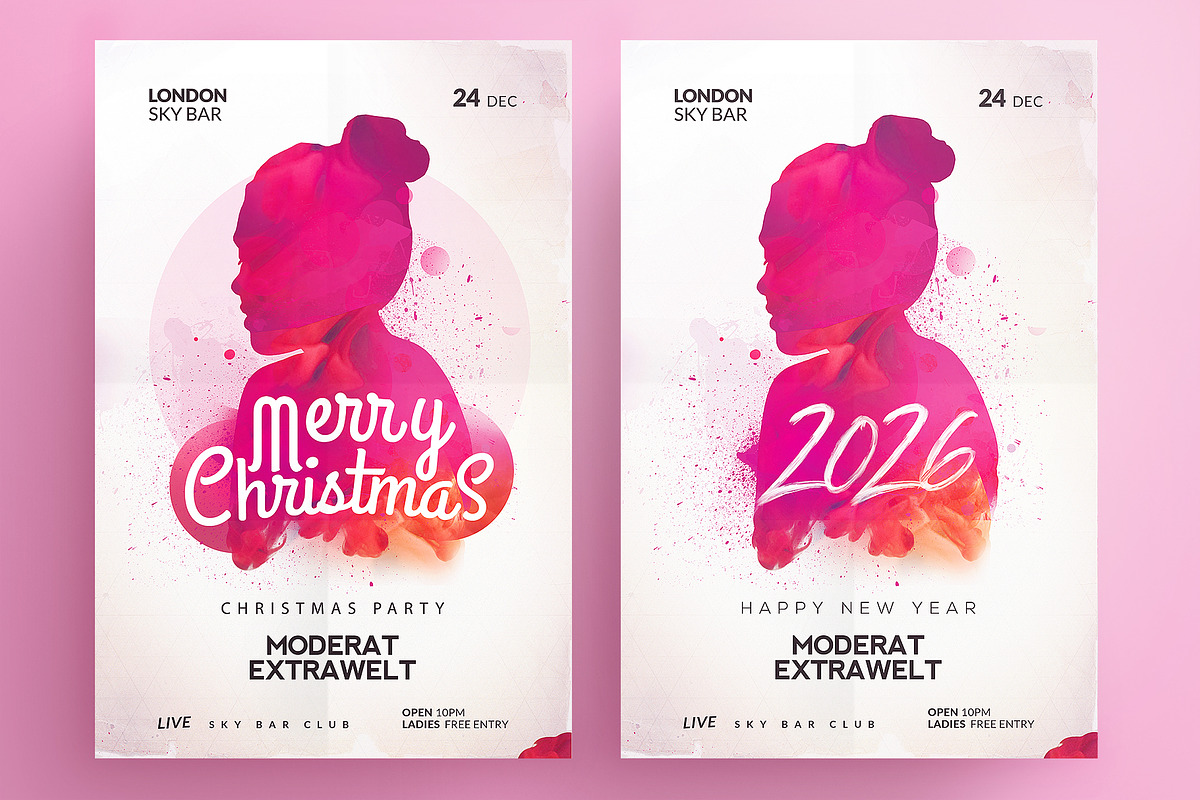 Merry Christmas Flyer, a Flyer Template by Human Made (Photo 1 of 3)