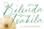 Belinda Tsakila Modern Freestyle, a Script Font by Letterena Studios Script (Thumbnail 1 of 15)