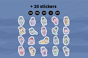 Bunny Monster Clipart Set, an Animal Illustration by Palau (Thumbnail 12 of 12)