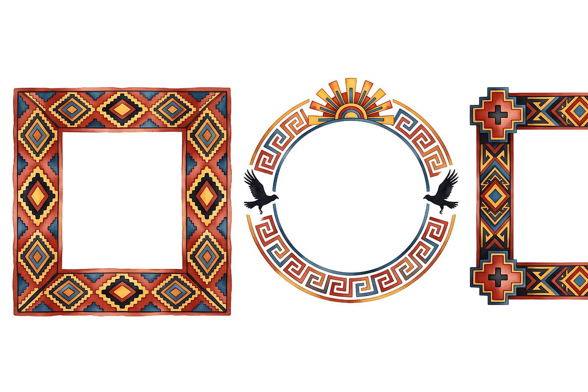 Watercolor Borders Clipart Set, an Object Graphic by RAHMAT (Photo 14 of 15)