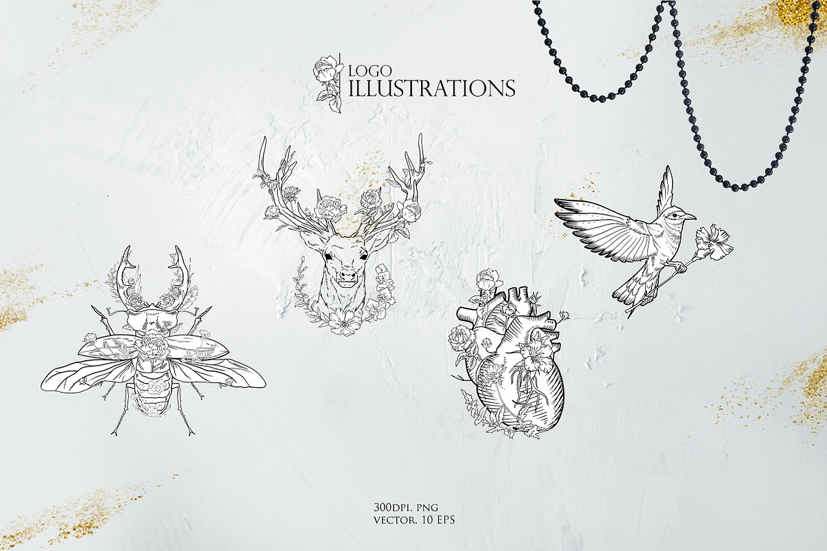 Spells Floral Alphabet and Monogram, a Texture Illustration by Infinity Creativity (Photo 14 of 14)
