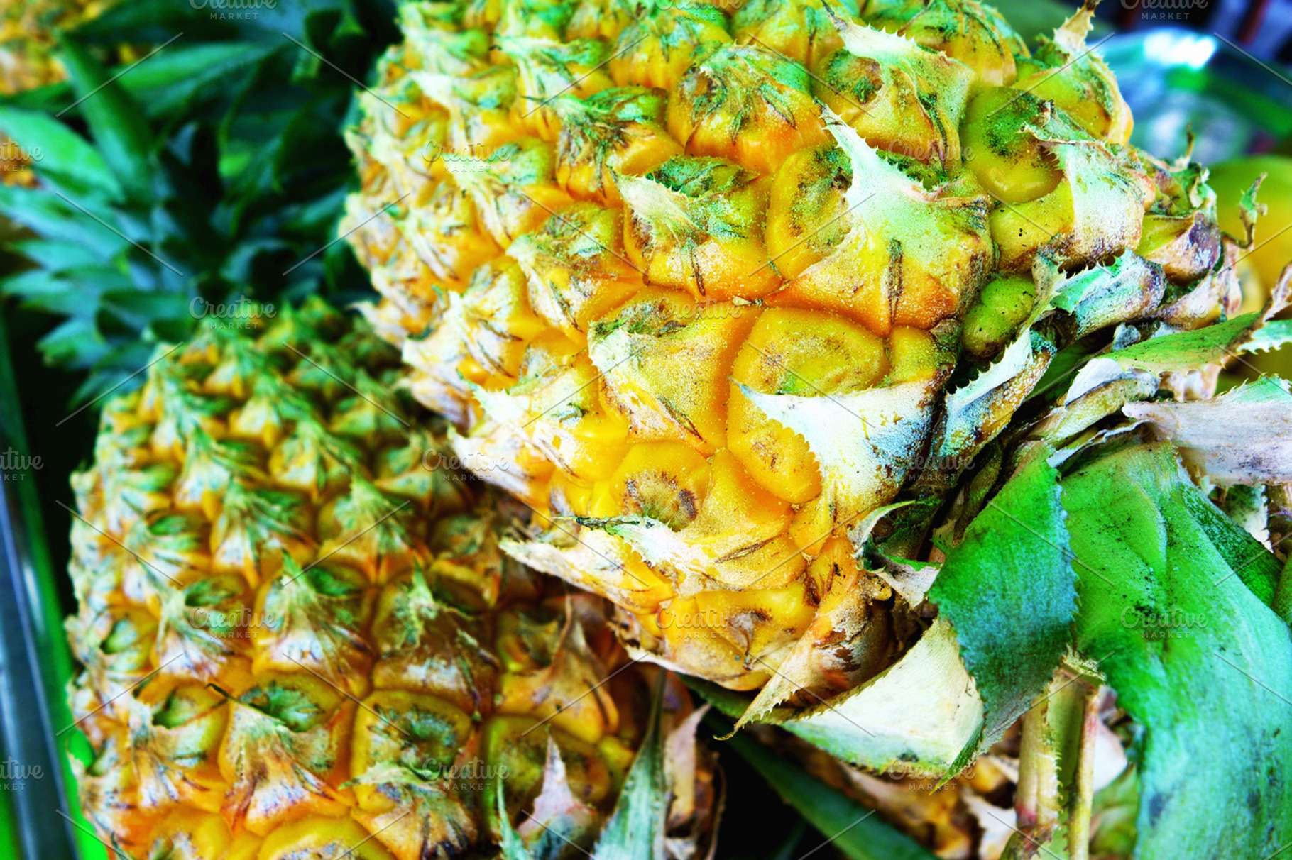 Pineapples Featuring Fruit Culture And Pineapple