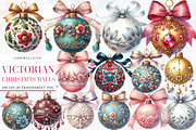Victorian Christmas balls clipart, an Illustration by Designworld (Thumbnail 1 of 6)