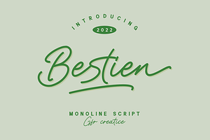 Bestien - Monoline Script Font