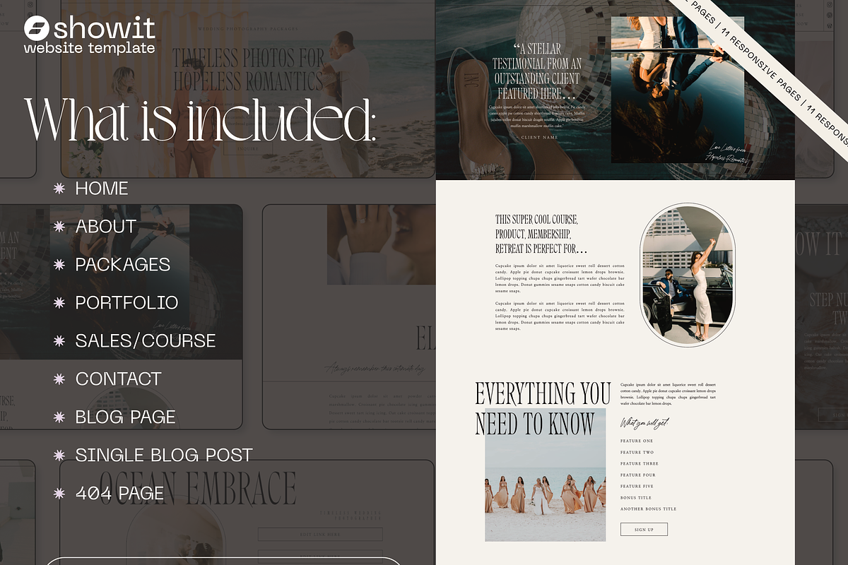 Ocean Embrace Showit Web Template, a WordPress Template by Divinely Guided Studio (Photo 3 of 7)