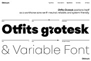 Otfits Grotesk Display, a Sans Serif Font by Oktnum Type Foundry (Thumbnail 1 of 17)