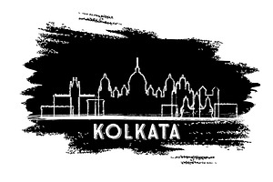 Kolkata India City Skyline