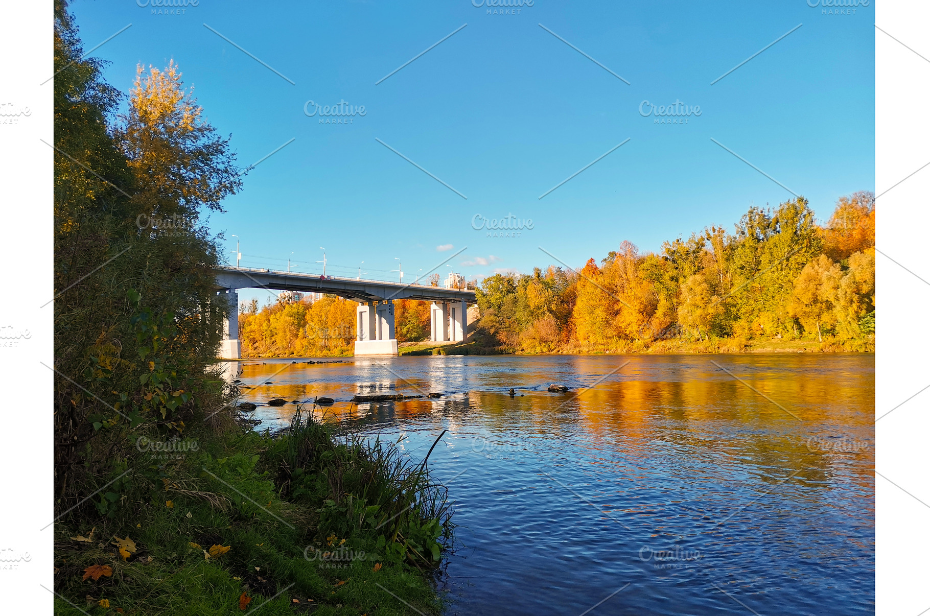 Autumn landscape with river, a Nature Photo by Tati_Kli