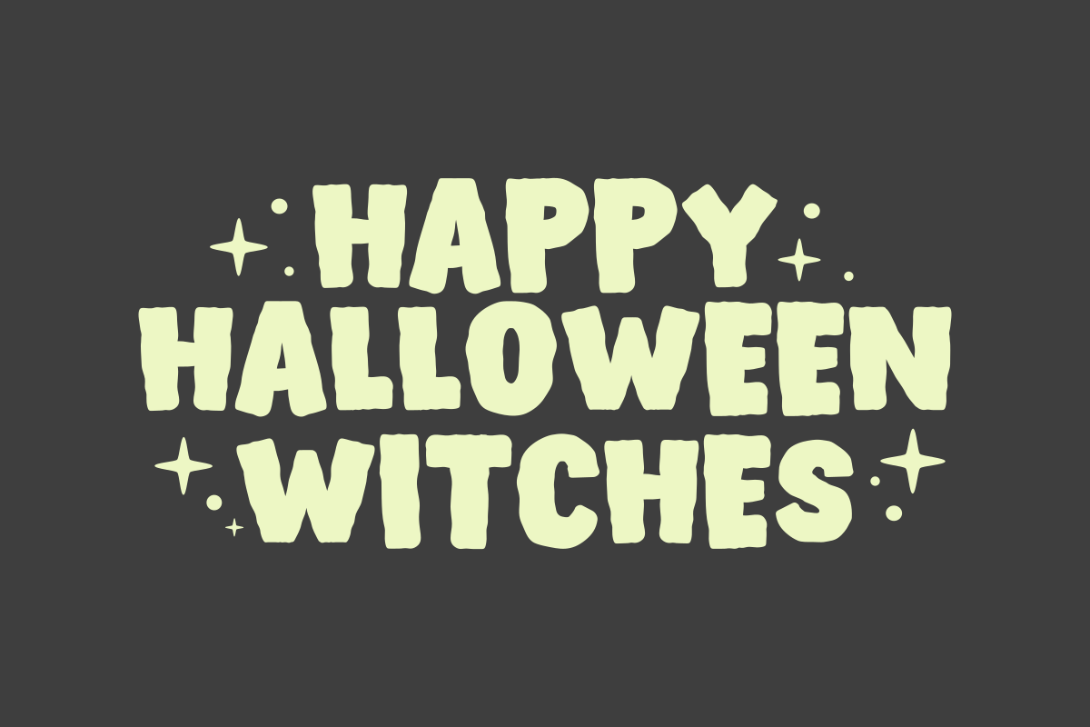 Scary Witch - Cute Display Font, a Handwritten Font by SaktiAvellin (Photo 2 of 9)