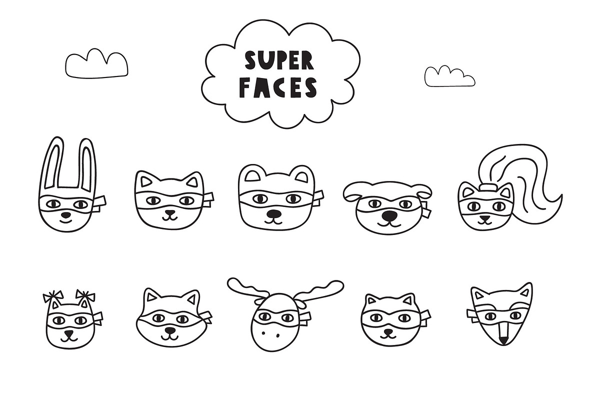 Super heroes. Kids edition., an Animal Illustration by cutelevindesign (Photo 3 of 13)