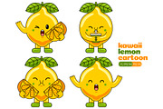 Lemon Mascot Vector Pack, an Illustration by MEDZ (Thumbnail 2 of 5)