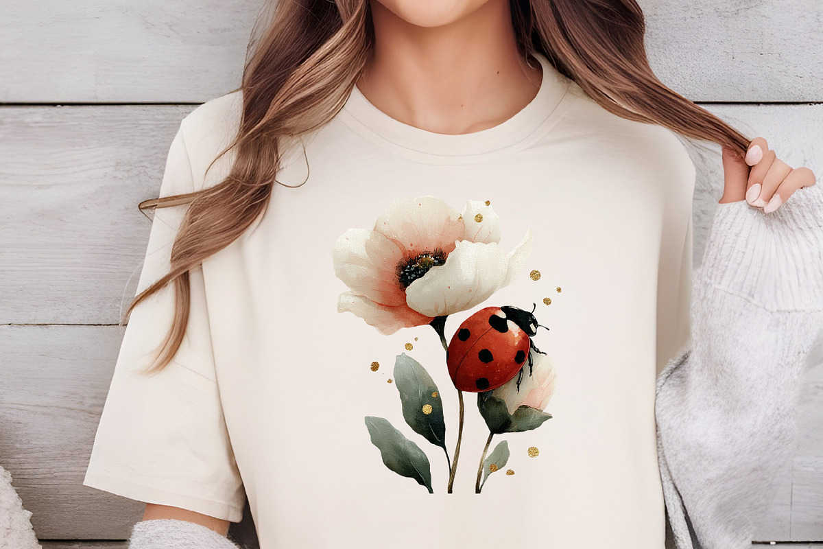 Poppy Flower Cottagecore Art, an Illustration by DreamCafeArt (Photo 4 of 6)