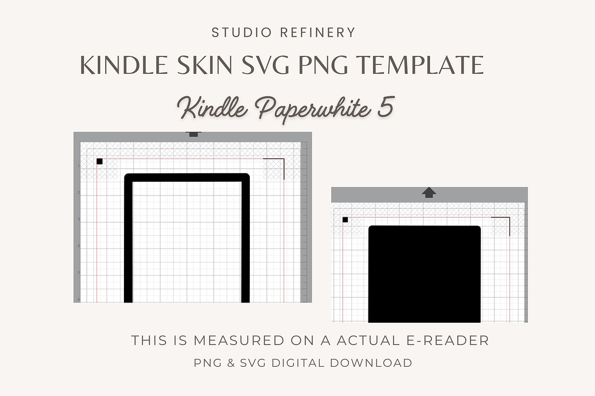 Kindle Paperwhite 5 Skin Template, a Graphic by STUDIO REFINERY (Photo 3 of 5)