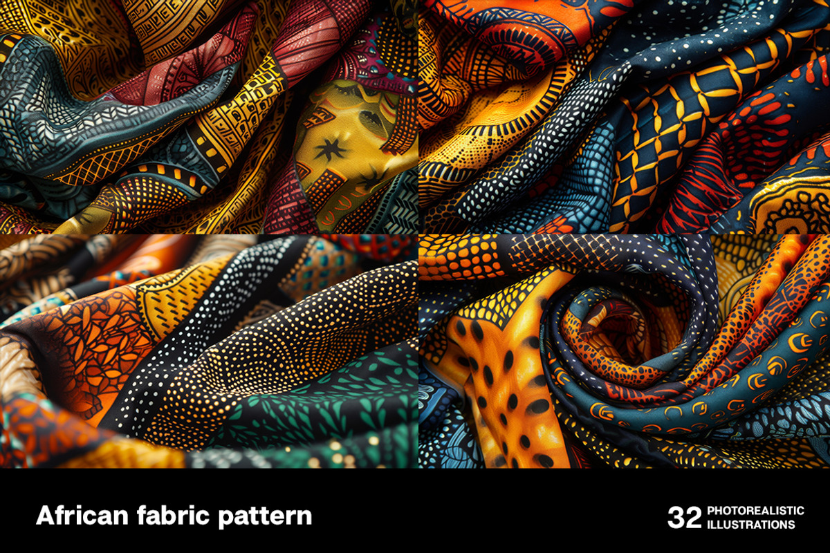 African fabric patterns. 32 images, a Background Graphic by Handmadefont (Photo 6 of 10)