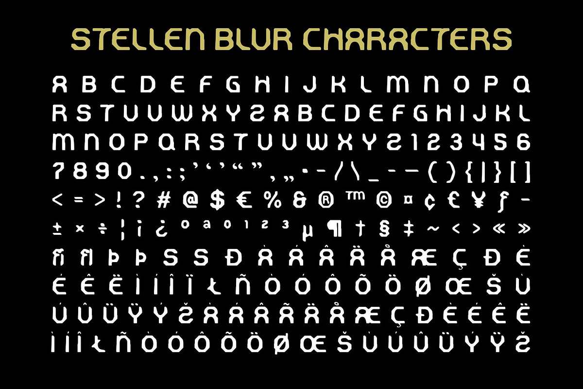 Stellen Blur, a Sans Serif Font by Craft Supply Co. (Photo 8 of 8)