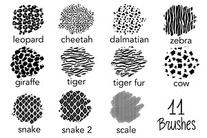 Animal Print Procreate Brushes