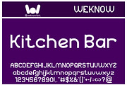 Kitchen Bar font, a Sans Serif Font by weknow (Thumbnail 1 of 8)