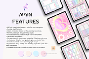 Cute Pastel Pink Digital Planner, a Stationery Template by Tas Creative Studio (Thumbnail 3 of 9)
