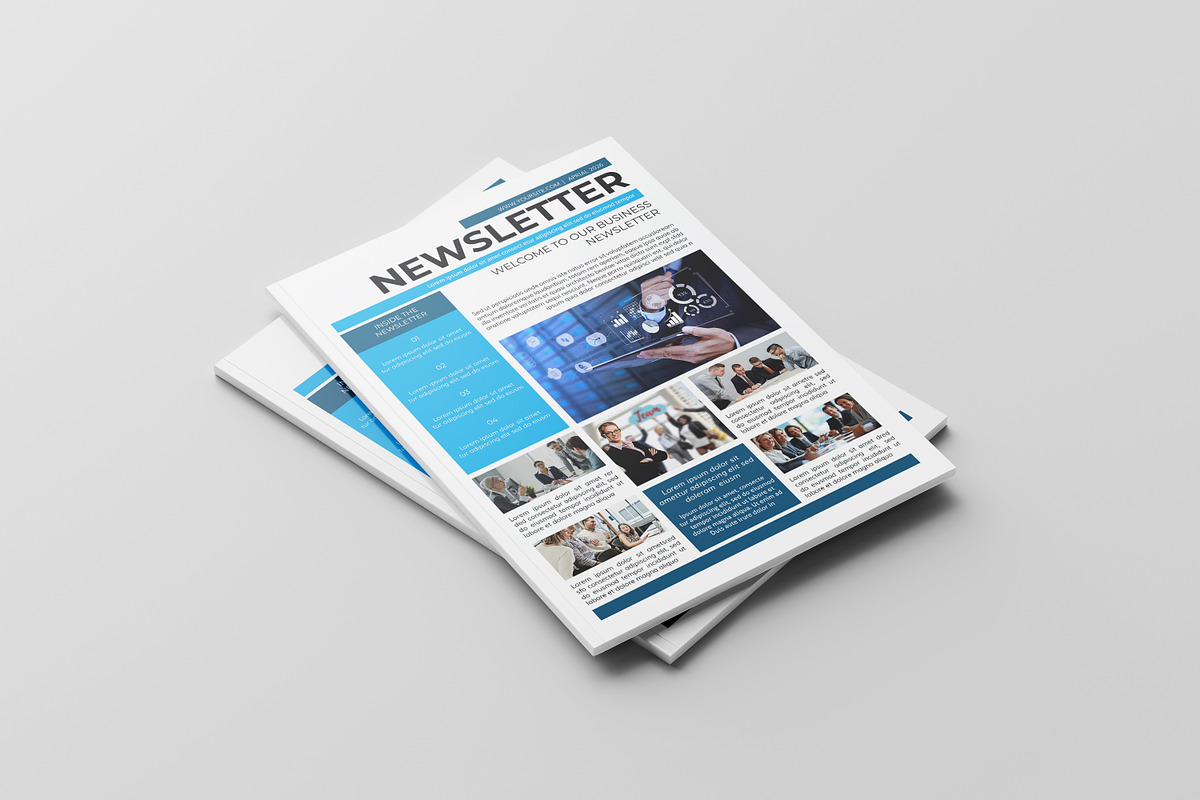 Corporate Newsletter Template, a Brochure Template by retrographix (Photo 9 of 9)
