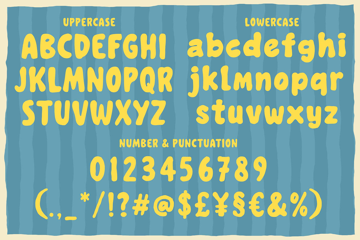 Cycha Cockie a bold handwriting font, a Handwritten Font by Blankids Studio (Photo 7 of 9)