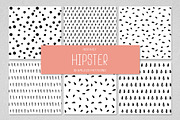6 HIPSTER seamless patterns, a Pattern Graphic by SomStock (Thumbnail 1 of 6)