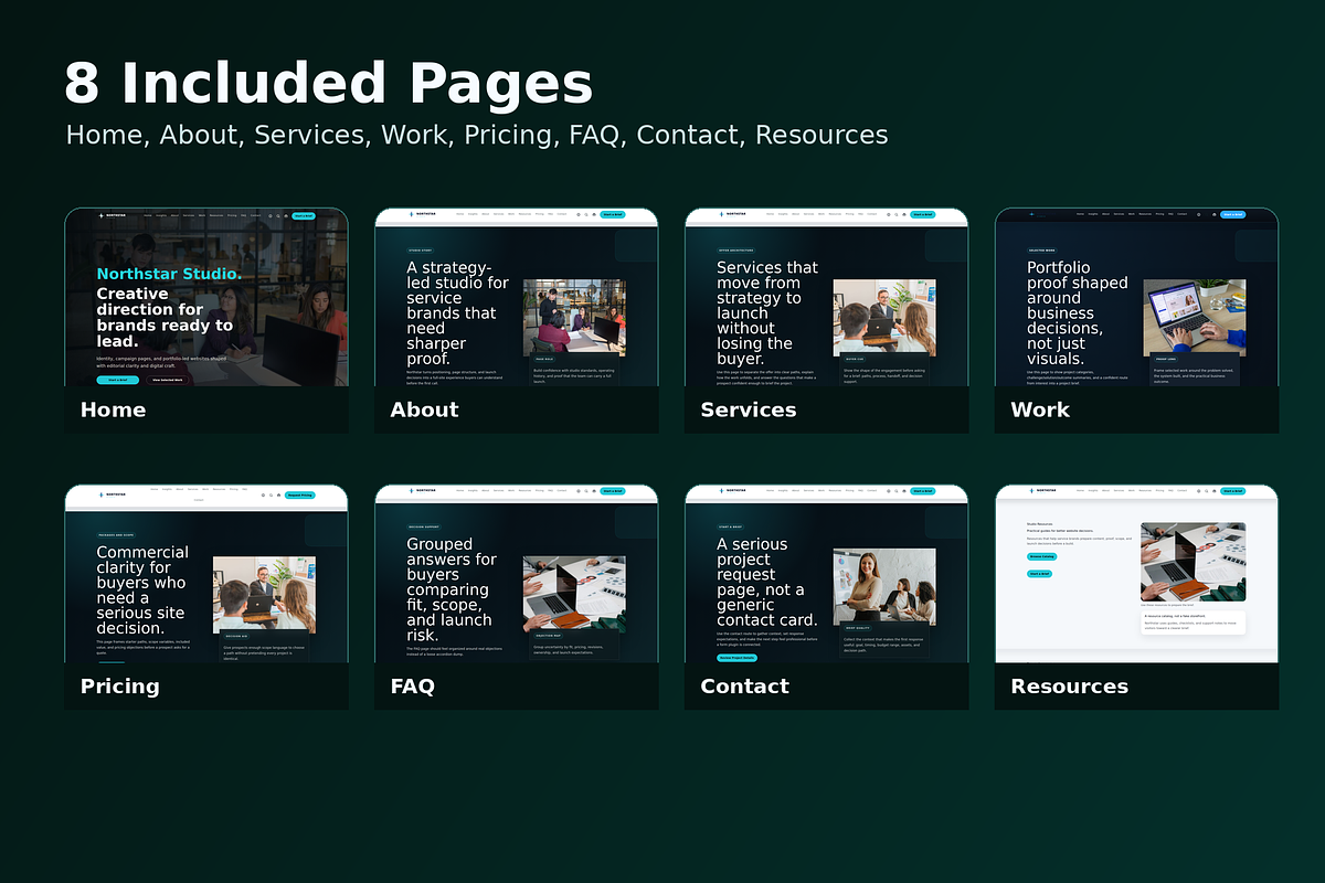 Northstar Studio WordPress Kit, a WordPress Template by Fixstable Studio (Photo 3 of 9)
