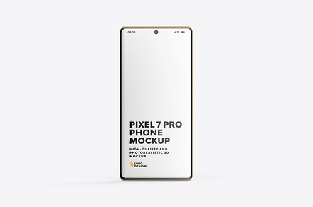 Pixel 7 Pro Phone Mockup, an Android Mockup by UnicDesign