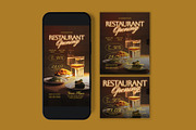 Restaurant Opening Flyer, a Flyer Template by graphicook (Thumbnail 3 of 3)