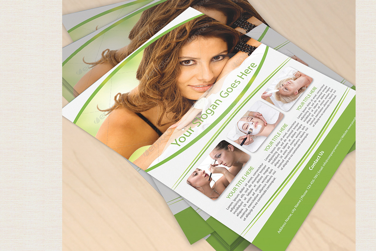 Cosmetic Flyer Template, a Flyer Template by Creative designer