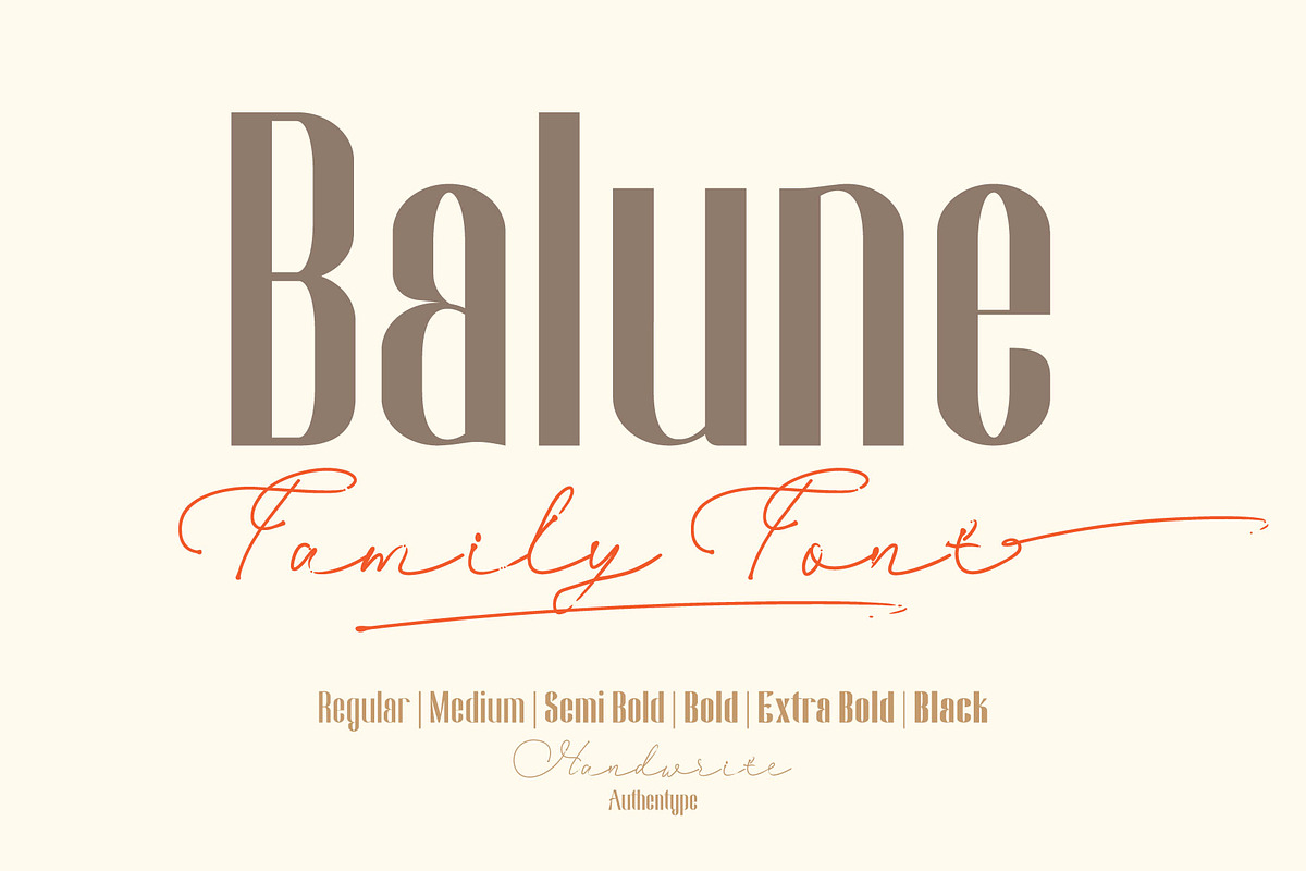 Balune Family Font, a Sans Serif Font by AuthenType (Photo 1 of 10)