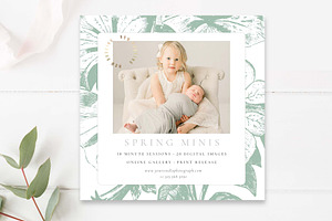 5x5 Spring Minis Template