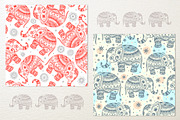 8 Ethnic seamless patterns, a Pattern Graphic by Transia (Thumbnail 4 of 5)