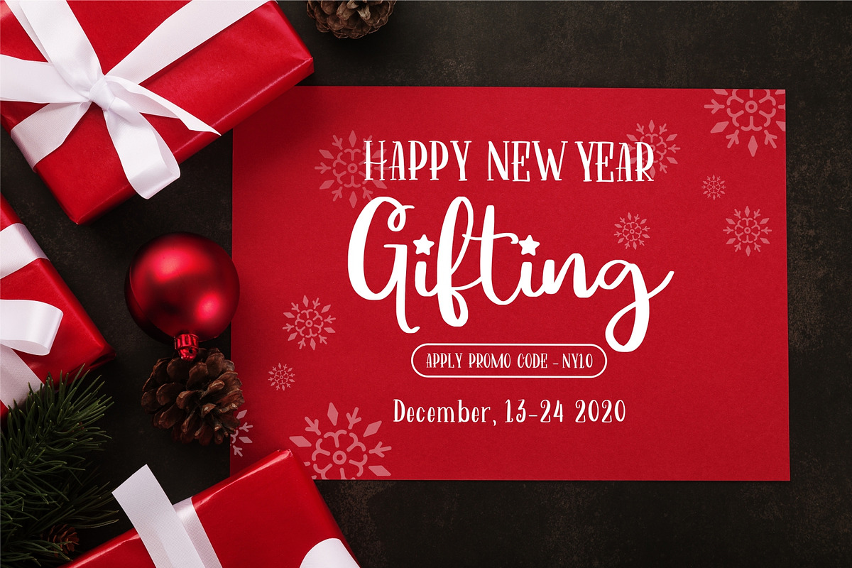 Mythical Christmas Font, a Script Font by Allouse Studio (Photo 9 of 12)
