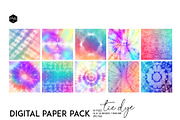 Tie dye digital paper pack, a Texture Graphic by The Graphic Parade (Thumbnail 3 of 5)