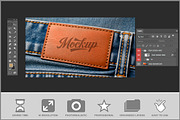 Leather Tag Jeans Label Mockup PSD, an Advertising Mockup by Bruno's Shop (Thumbnail 3 of 4)