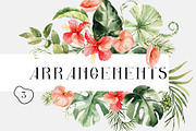 Tropical forest- watercolor greenery, a Decorative Illustration by Pamyatka Shop (Thumbnail 10 of 13)