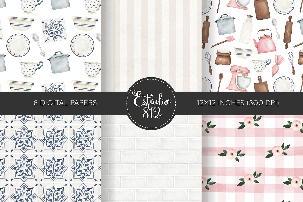 Pasticerie watercolor set, a Decorative Illustration by Estudio 812 (Photo 3 of 10)