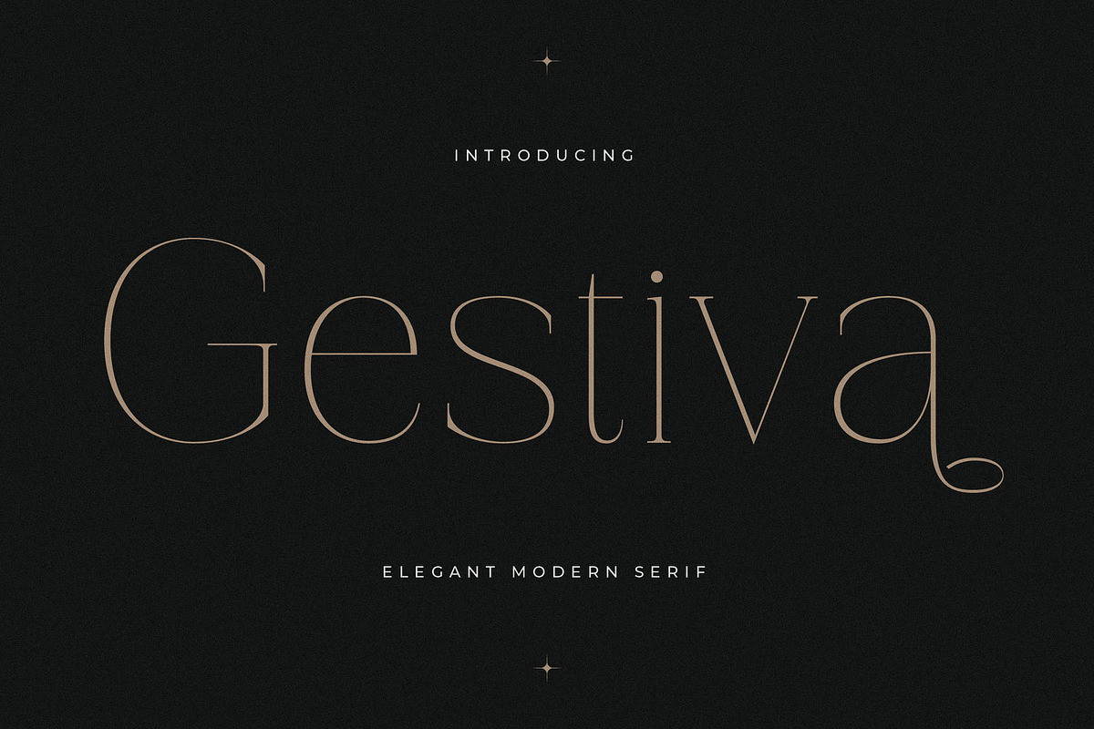 Gestiva Elegant Modern Serif, a Serif Font by Storytype Studio (Photo 1 of 15)
