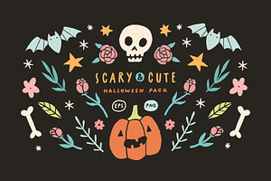 Scary & Cute. Halloween pack.