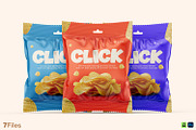 Foil Snack Bag Packaging Mockup, a Packaging Mockup by Ram Studio LLC (Thumbnail 1 of 10)