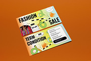 Green Fashion Sale Voucher, a Card Template by graphicook (Thumbnail 2 of 3)