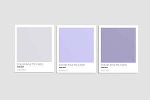 Color Palette Cards Mockup