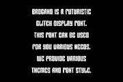 Brogand - Glitch Font, a Sans Serif Font by Iqsiart Studio (Thumbnail 3 of 6)