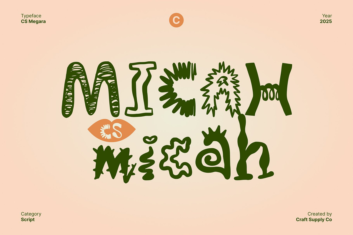 CS Micah – Whimsical Font, a Sans Serif Font by Craft Supply Co. (Photo 1 of 8)