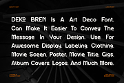 Deco Bren - Modern Font, a Sans Serif Font by Viswal Studio (Thumbnail 2 of 10)