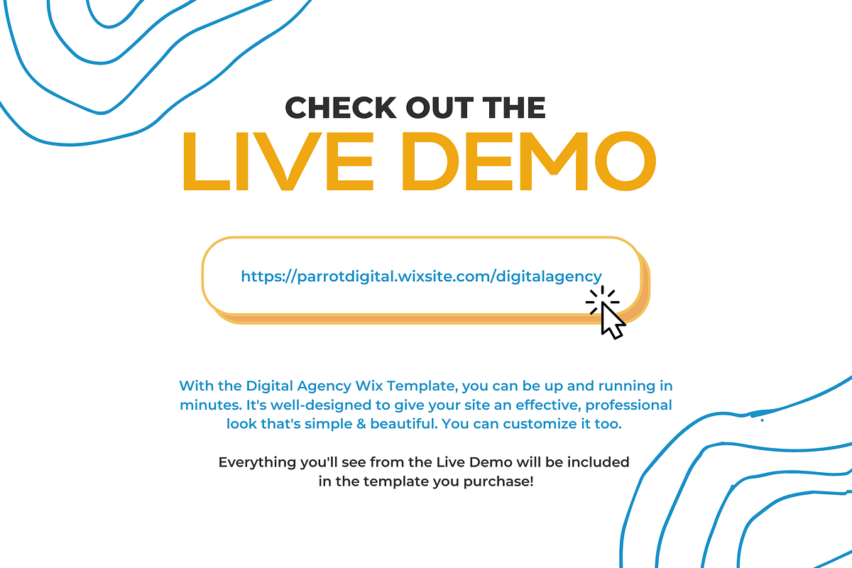 Digital Agency Template for Wix, a Landing Page Template by Parrot Designs (Photo 3 of 4)