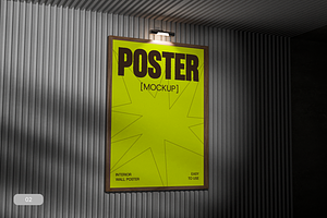 Interior Poster Mockup, an Advertising Mockup by Fourshape