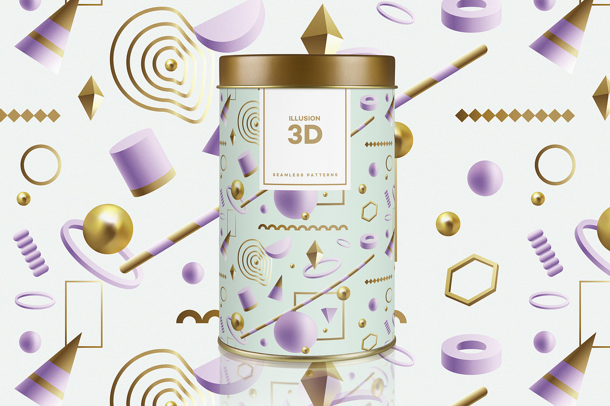 Illusion- 3D Geometric Objects, an Object Graphic by Polar Vectors (Photo 8 of 21)