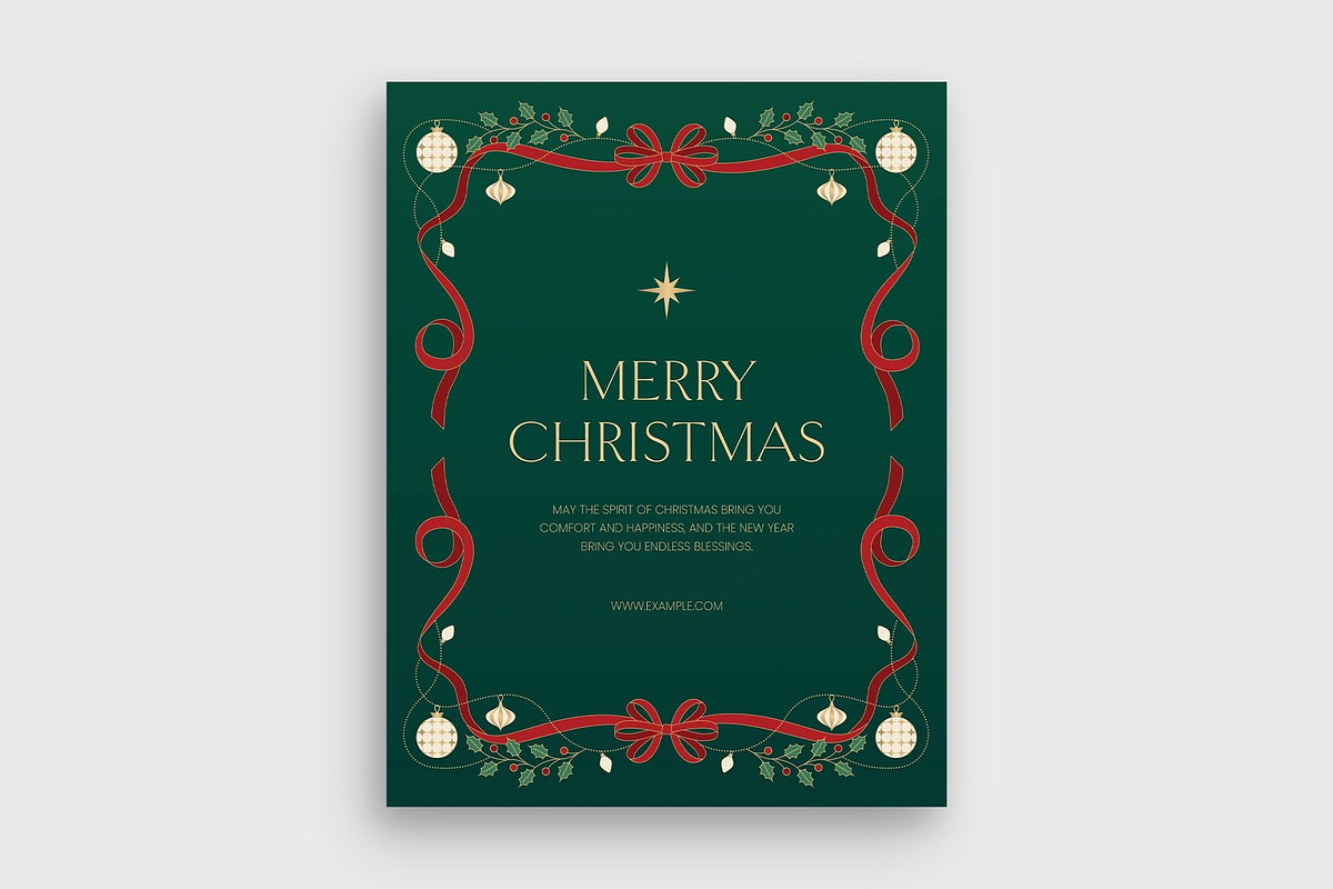 Traditional Christmas Flyer Template, a Flyer Template by BrandPacks (Photo 2 of 5)