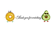 Cute Food Friends Clipart, a Food Illustration by ZabolotnaArt (Thumbnail 7 of 7)